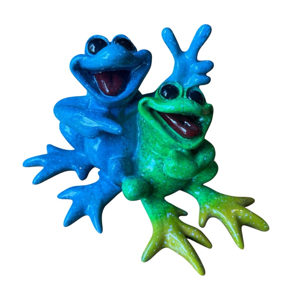 Kitty's Critters Buddies Frog Anthropomorphic Reain Collectible Figurine